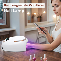 Sèche-ongles 80W avec écran LCD, capteur automatique et 4 réglages de minuterie, lampe de polymérisation professionnelle avec 48 LED pour