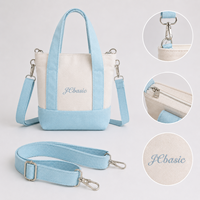 Petits sacs fourre-tout en toile bandoulière réutilisable coton sacs à provisions en vrac bricolage Mini fourre-tout Grocey sac cadeau