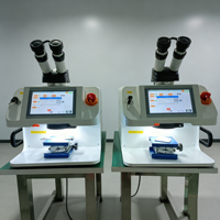 Mini machine de soudage au laser YAG à haute rigidité avec refroidissement par eau pour le fer