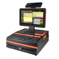 15.6 "Restaurant Pos System Tout en Un windows Pos System Pos System Imprimante