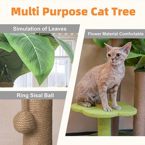 Produsen kustom pohon kucing asli Modern penjualan terbaik grosir Sisal kucing menggaruk Post Scraper Platform untuk kucing kecil - Product Image 4