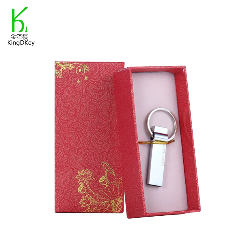 Caja de regalo con forma de llave, unidad flash usb, metal, diseño de promoción