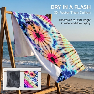 <span class=keywords><strong>Toalla</strong></span> de <span class=keywords><strong>Playa</strong></span> de Microfibra de Alta Calidad con Logotipo Personalizado, Absorbente de Agua, Antiarena, Extra Grande, de Secado Rápido - Product Image 1