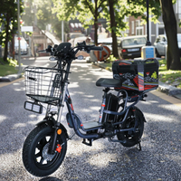 Vélo électrique à emporter livrer de la nourriture vélo électrique avec boîte de coffre avec support de téléphone vélo électrique léger de haute qualité à bas prix
