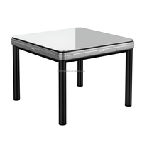 Table de Mahjong de Luxe Entièrement Automatique et Pliable avec Rotor, Machine à Poker Silencieuse