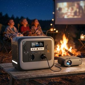 Centrale Électrique Portable 700W, Générateur Solaire à Onde Sinusoïdale Pure, Prêt à l'emploi, Charge Sans Fil, Alimentation de Secours Extérieure - Product Image 2