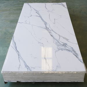 1220×2440 5mm 耐火・防水<span class=keywords><strong>PVC</strong></span>ラミネート大理石壁パネル UV大理石シート - Product Image 1