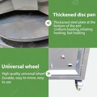 Four Tandoor Rotatif Gaz-Électrique pour la Cuisson de Roti, Pita, Naan, Pain Arabe, en Acier Inoxydable 304, pour la préparation de pâtes et d'œufs