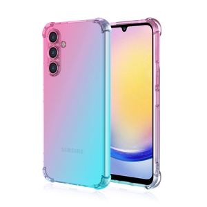 Funda Transparente para <span class=keywords><strong>Samsung</strong></span> A25 con Degradado de Color, Esquinas Anti-Impactos, Funda Protectora de TPU Suave para <span class=keywords><strong>Samsung</strong></span> <span class=keywords><strong>Galaxy</strong></span> A25 5G - Product Image 1