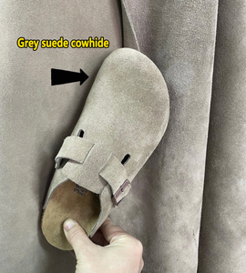Sandalias Planas Tipo Mocasín con Punta Abierta para <span class=keywords><strong>Arizona</strong></span>, Plantilla Cómoda de <span class=keywords><strong>Eva</strong></span>, Cierre Deslizante de Cuero Genuino para la Temporada de Otoño - Product Image 4