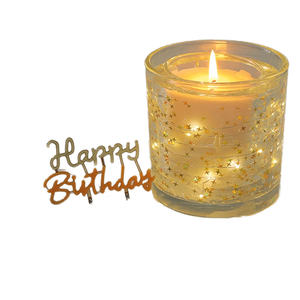 Candela Profumata di Lusso Romantica di Alta Qualità in Cera <span class=keywords><strong>Gel</strong></span> con Luce LED in Vendita - Product Image 1