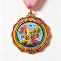 Médailles personnalisées pour la Journée des Sports des Enfants, prix de gros, médailles de championnat avec ruban pour les événements scolaires et communautaires