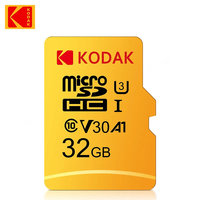 Tarjetas SD Kodak U3 Clase 10 Económicas y Populares de 128 GB y 256 GB SDXC Clase 10 V30, Tarjetas de Memoria Flash para Juegos, Tarjetas TF