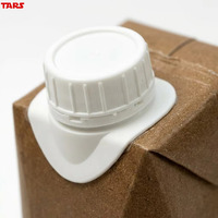 Boîte en carton aseptique en forme de brique de 250 ml avec laminage mat et vernis UV sélectif pour l'emballage de lait, lait d'avoine et jus de fruits