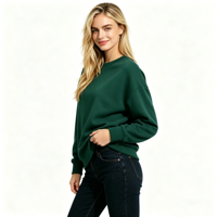 Sweat-shirt basique tendance pour femme, coupe décontractée, idéal pour le quotidien