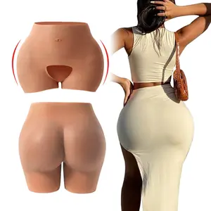 Sexy Women Silicone Butt And Hip fake Bomb Bumbum Thickening Padded Shaper Buttock Panties For Plus Size Large Bum Underwear