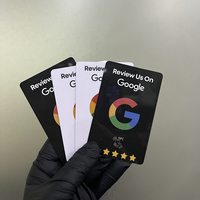 PVC Wasserdichte ISO 13.56MHz 1k Chip RFID NFC Kontaktlose Visitenkarten für Google-Bewertungen und Zugangskontrolle