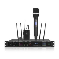 XUNGUAN U-T998 Affichage double écran pour contenu différent, véritable diversité, micro sans fil infrarouge double canal pour performance