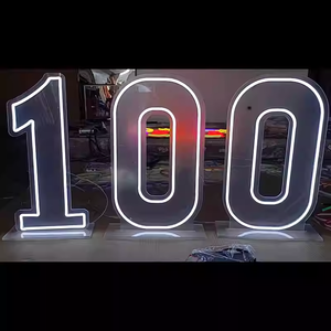 Lumière néon LED personnalisable pour les propositions de mariage, les anniversaires (10e anniversaire), et l'illumination de lettres et de chiffres « 520-Amour » - Product Image 5