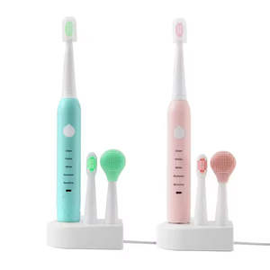 Brosse à dents électrique sonique rechargeable OEM avec étanchéité IPX7, poils doux, 5 modes de nettoyage et 4 têtes de rechange - Product Image 4