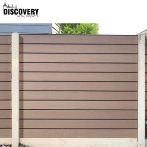 Panneaux de clôture modernes <span class=keywords><strong>en</strong></span> composite de grain de <span class=keywords><strong>bois</strong></span> WPC modèle 3D cadre <span class=keywords><strong>en</strong></span> aluminium pour jardin extérieur piscine sécurité clôture de confidentialité - Product Image 6