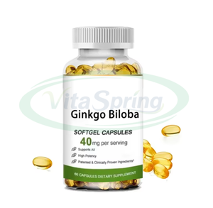 Suplementos de Energia Cerebral VitaSpring OEM Bulk Ginseng <span class=keywords><strong>Ginkgo</strong></span> <span class=keywords><strong>Biloba</strong></span> 1000mg 120mg <span class=keywords><strong>500mg</strong></span> Cápsulas Macias de <span class=keywords><strong>Ginkgo</strong></span> <span class=keywords><strong>Biloba</strong></span> - Product Image 2