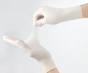 Alibaba Hot Sale natural latex examination latex transparent disposable gloves