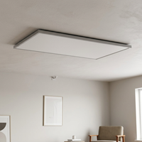 Panneau de chauffage infrarouge intelligent à LED ultra-mince avec thermostat et télécommande, idéal pour les vacances, chauffage rapide au plafond – Ventes flash
