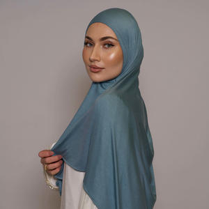 Venta al por mayor altamente elástico no apretar Hijab Jersey ecológico bambú Jersey Hijab suave transpirable Jersey Hijab para mujeres - Product Image 2