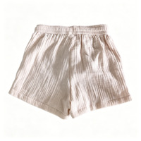 Ensemble deux pièces décontracté en coton et lin pour garçons, chemise à manches courtes à revers et short, couleur unie, tenue d'été décontractée pour tout-petits
