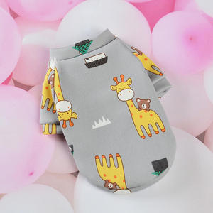 Qbellpet Fabricante Atacado <span class=keywords><strong>Pet</strong></span> Supplies 100% Poliéster Luxo Cartoon Camisa Dog <span class=keywords><strong>Pet</strong></span> Roupas para Dog Cartoon Hoodie - Product Image 4