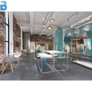 Bán lẻ cửa hàng quần áo đồ nội thất cửa hàng quần áo phù hợp cố định vải cửa hàng may mặc hiển thị tủ đứng cho cửa hàng may mặc - Product Image 5