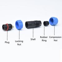 Aviation 3 broches étanche à la poussière prise d'amarrage prise électrique mâle-femelle connecteurs d'interface pour PC d'alimentation pour aviateurs