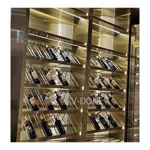 Ánh Sáng Gỗ TV Giá Rượu Vang Với Voi Nhựa Phòng Ngủ Đèn Cạnh Giường Ngủ Tủ Lưu Trữ Rượu Vang Cho Phòng Khách Hiên Nhà Cho Nhà Hàng Sử Dụng - Product Image 1