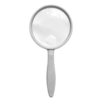 Handheld Magnifier 130 Mm Glass Lens 10x And 1.75x Magnification For Reading Science Experiments Seniors Students