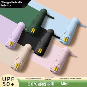 Sombrilla de Sol Compacta y Portátil para Mujer, Moderna, de Doble Uso, con Protección UV del 50%, Ligera, Tipo Cápsula, para Días Soleados y Lluviosos - Product Image 3