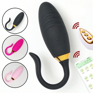 Kablosuz Bluetooth uzun mesafe App uzaktan kumanda vibratör kadınlar için çift titreşimli külot oyuncaklar için yumurta seks oyuncak atlama - Product Image 1