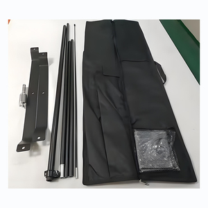 เสาธงชายหาดทำจากไฟเบอร์กลาสแบบยืดหดได้สำหรับธงขนนกและหยดน้ำตา - Product Image 2