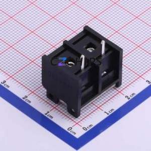 HB9500SS-9.5-2P Barrier Terminal Block Through hole Component (THT),P=9.5mm Connector With Cover Plate 9.5mm 1x2P Straight Pin - Product Image 2