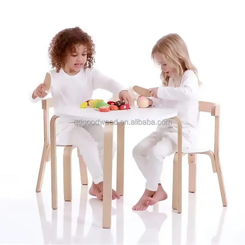 Kids Table and Chair Set Study Table Design Wooden Simple for Kids Carton Packing Wood OEM ODM Modern Primary School Furniture