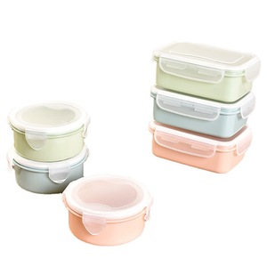 Contenants de stockage alimentaire rectangulaires avec couvercle à clipser, utilisables au micro-ondes, au réfrigérateur et au congélateur, couleur verte unie - Product Image 5