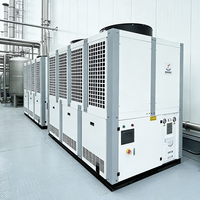 Refroidisseur à vis à air R407C 22-150 USRT avec évaporateur à calandre pour systèmes de climatisation CVC