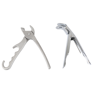 Pince à <span class=keywords><strong>pizza</strong></span> en métal robuste pince jetable pour tirer le clip de plateau de plat de four chaud pour les restaurants de casseroles en aluminium coulé profond - Product Image 1