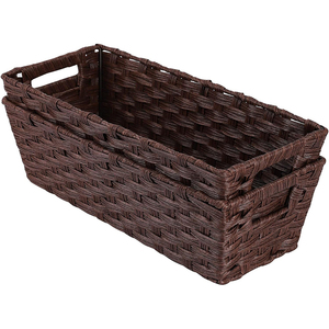 Giỏ lưu trữ <span class=keywords><strong>wicker</strong></span>, giỏ bồn cầu, giỏ phòng tắm, giỏ để trang trí, giỏ lưu trữ dệt để tổ chức - Product Image 4