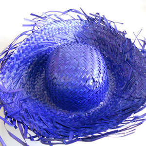 Sombrero de Paja para Playa con Adorno Floral, Sombrero de Paja para Fiesta Hawaiana, Sombrero de Fantasía Mexicano, Accesorios de Disfraces para Fiesta de Verano - Product Image 1