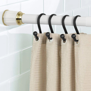 Pas de perçage Poteaux de rideau à <span class=keywords><strong>ressort</strong></span> Tringle de douche réglable Tringle à rideau <span class=keywords><strong>extensible</strong></span> de luxe - Product Image 3