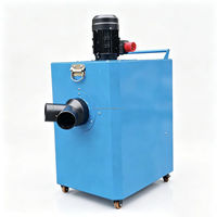 Extracteur de poussière industriel mobile et portable 1,1 kW à filtration en trois étapes, double port pour bande transporteuse, pour le bois et le métal