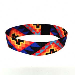 Toptan özel spor bisiklet koşu spor spor ter bandı bandı elastik silikon jakarlı baskılı Logo aksesuarları ile - Product Image 4