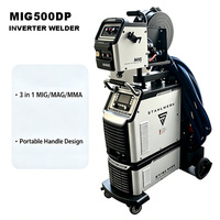 Saldatrici MIG MAG MMA a Impulsi Singoli/Doppi 380V Trifase per Alluminio e Acciaio Stahl Werk MIG500DP