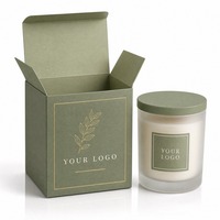 Boîtes à bougies en gros avec impression de logo, dimensions personnalisées sur mesure pour l'emballage de bougies de marque